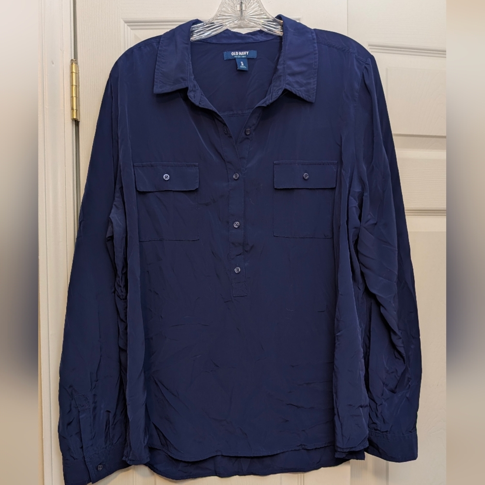 Old Navy Women's Navy Blouse